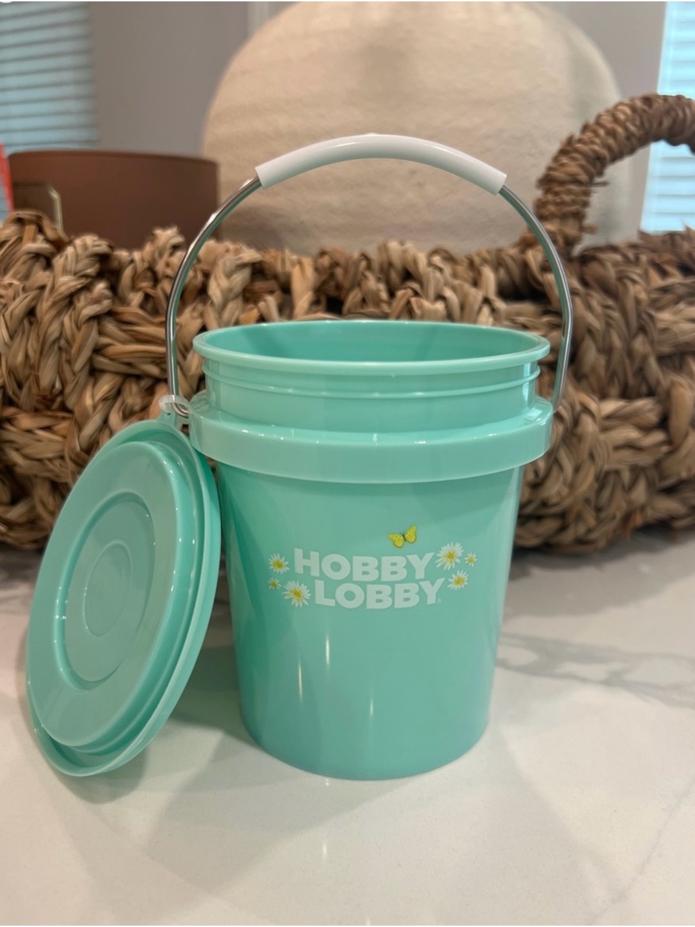 Hobby Lobby Mint Green mini bucket 🪣